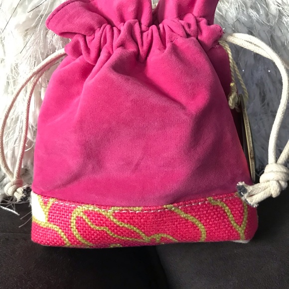 Suede multi color satchel. Never used - Picture 2 of 2